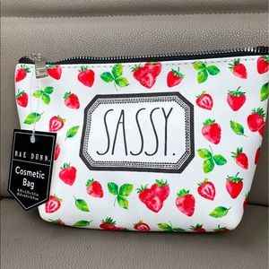 Rae Dunn Sassy Strawberry Cosmetic Bag